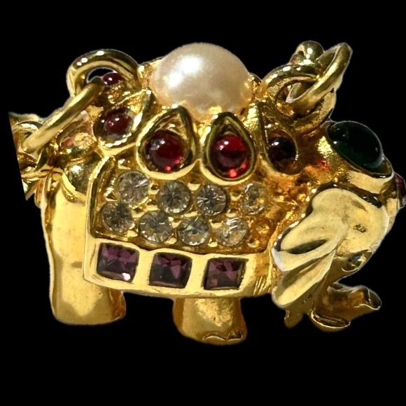 JOAN RIVERS Jeweled Elephant Necklace ~ Mint! - Picture 3 of 7